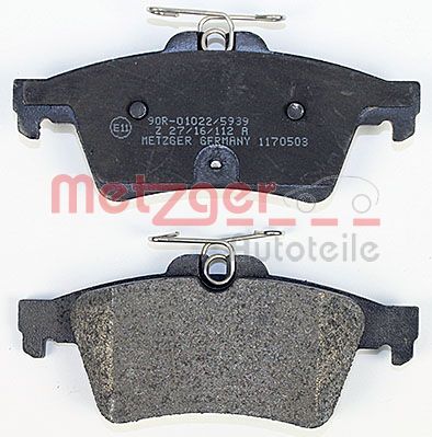 METZGER 1170503 Bremsbelagsatz, Scheibenbremse